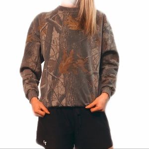 Vintage old school camo sweatshirt